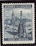 Stamps Czech Republic -  Columna de Olomuc