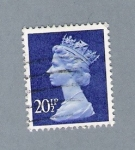 Stamps : Europe : United_Kingdom :  Reina Isabel II (repetido)