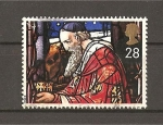 Stamps United Kingdom -  Vidrieras./ Rey Mago ofreciendo oro.