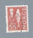 Stamps : Europe : Norway :  Espigas y Peces 
