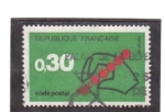 Stamps France -  Codigo postal