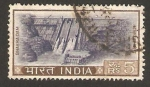 Stamps : Asia : India :  embalse de bakhra en punjab