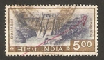 Stamps India -  embalse de bakhra en punjab