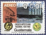 Stamps : America : Guatemala :  GUATEMALA Crédito Hipotecario 0.01 aéreo