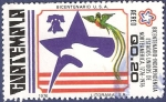 Stamps Guatemala -  GUATEMALA Bicentenario EEUU 0.20 aéreo (2)