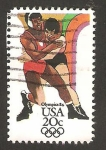 Stamps : America : United_States :  olimpiadas USA 84, lucha
