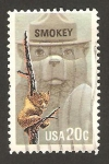 Stamps United States -  el oso smokey, mascota forestal 