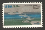 Stamps United States -  25 anivº de la vía marítima de san lorenzo