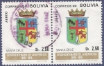 Sellos de America - Bolivia -  BOLIVIA Santa Cruz 2.50 aéreo doble 