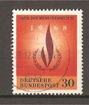 Stamps Germany -  Año Internacional de los Derechos del Hombre.