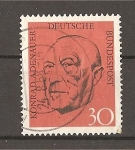Stamps Germany -  Konrad Adenauer.