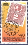 Stamps Chile -  CHILE Sociedad filatélica 40