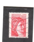 Stamps France -  Sabine de Gandon