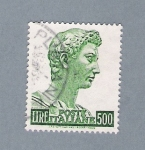 Stamps : Europe : Italy :  Escultura (repetido)