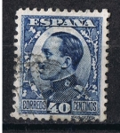 Stamps Spain -  Edifil  497 A   Alfonso XIII Tipo Vaquer de perfil.  
