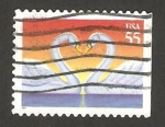 Stamps United States -  dos cisnes enamorados