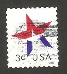 Sellos de America - Estados Unidos -  3328 - Estrella roja y azul