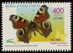 Stamps Equatorial Guinea -  Mariposas - Pavo Real - museo ciencias naturales - Madrid