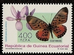 Stamps Equatorial Guinea -  Mariposas de Africa - Pseudacraea