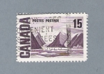 Stamps : America : Canada :  Montañas Canadieses