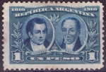 Stamps : America : Argentina :  Centenario Revolución de Mayo