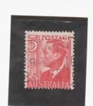 Stamps : Oceania : Australia :  Jorge VI