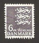 Sellos de Europa - Dinamarca -  escudo de armas