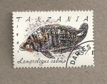 Stamps : Africa : Tanzania :  Pez Lamprologus