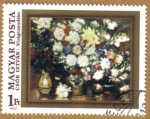 Stamps : Europe : Hungary :  Temas florales CUADROS