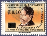 Sellos de America - El Salvador -  EL SALVADOR Gavidia 0.10 sobretasa
