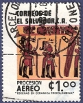 Stamps El Salvador -  EL SALVADOR Procesión 1 aéreo