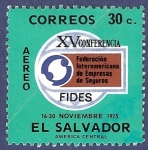 Sellos de America - El Salvador -  EL SALVADOR FIDES 30 aéreo