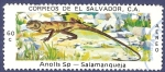 Stamps America - El Salvador -  EL SALVADOR Salamanqueja 60 aéreo