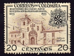 Stamps Colombia -  Capilla y escudo