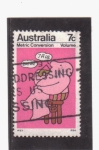 Stamps Oceania - Australia -  Conversión metrica