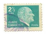 Stamps Turkey -  Definitives (Kemal Ataturk)