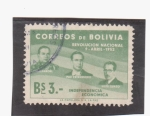Stamps Bolivia -  Independencia economica