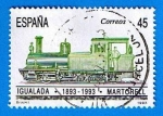 Stamps Spain -  nº 3265  I centenario del ferrocarril Igualada-Martorell   ( primera maquina de vapor )