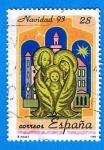 Stamps Spain -  nº 3274  Navidad 1993  ( La sagrada familia 9