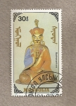 Stamps Mongolia -  Eficies budistas