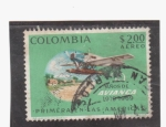 Sellos de America - Colombia -  50 años de AVIANCA