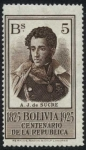 Stamps America - Bolivia -  Centenario de la Fundacion de la Republica