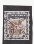 Stamps Colombia -  Depart. de Caldas- café