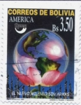 Stamps Bolivia -  America UPAEP - Nuevo milenio sin armas