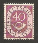 Stamps Germany -  19 - corneta postal
