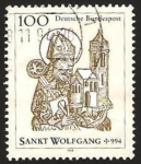 Stamps : Europe : Germany :  10 centº de la muerte de san wolfgang 