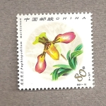Sellos de Asia - China -  Orquideas chinas