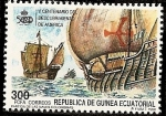 Stamps Equatorial Guinea -  V Centenario Descubrimiento de América  - Partida de las naves