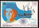 Stamps Equatorial Guinea -  V Centenario Descubrimiento de América  - Vicente Y. Pinzón