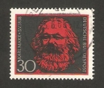 Stamps Germany -  150 anivº del nacimiento de karl marx